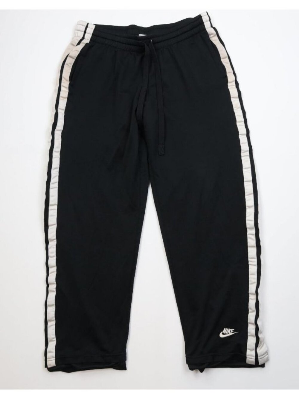Vtg Nike Mens XL Travis Scott Mini Swoosh Striped Mesh Wide Leg Sweatpants Pants